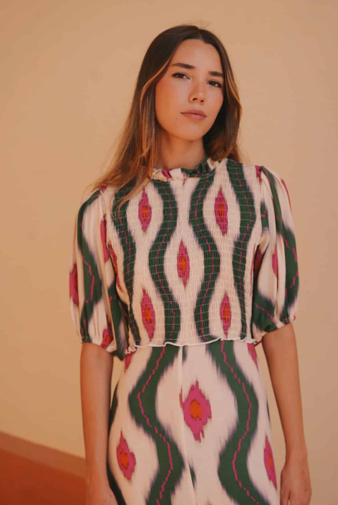 ELEONORA - VESTIDO CON MANGA ABULLONADA