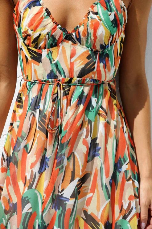 FRIDA - VESTIDO ESTAMPADO CON TIRANTES