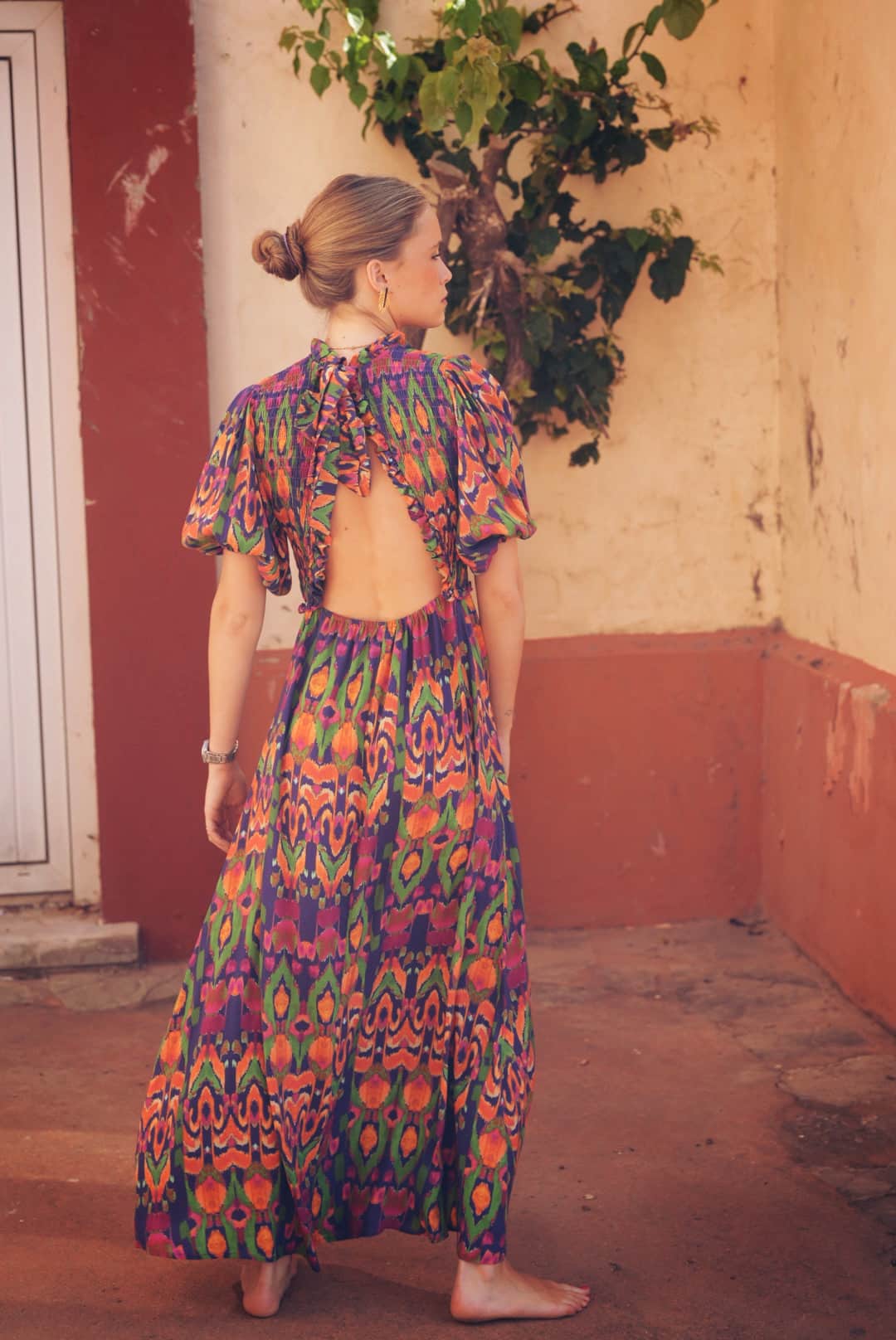 ELEONORA - VESTIDO CON MANGA ABULLONADA