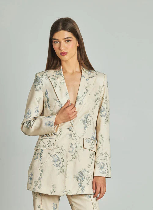 ESTHER - CONJUNTO BORDADO DE BLAZER Y PANTALÓN