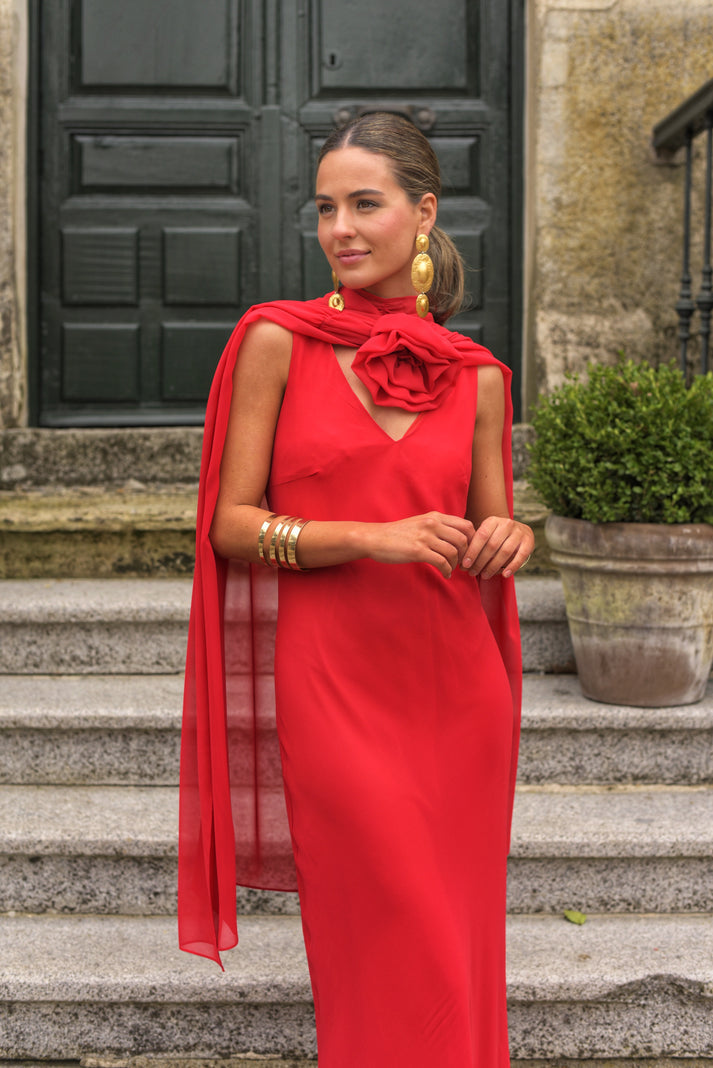 ANGELA - VESTIDO CON CAPITA MULTIPOSICIÓN
