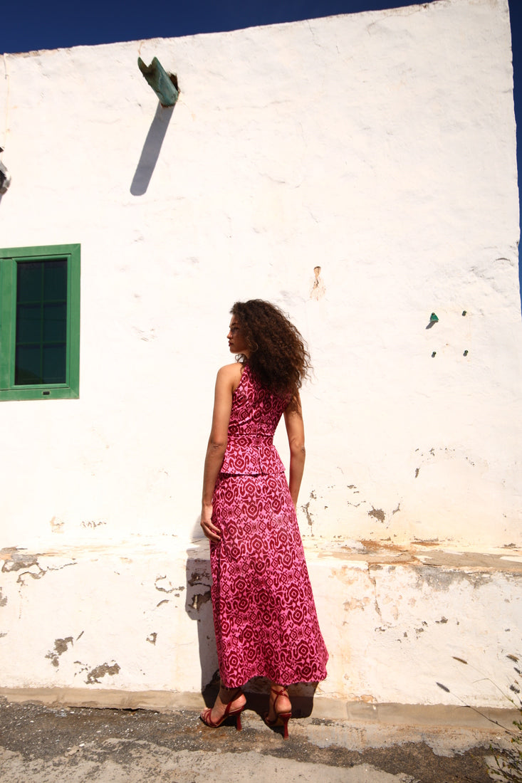 BASILISA - VESTIDO LARGO ESTAMPADO