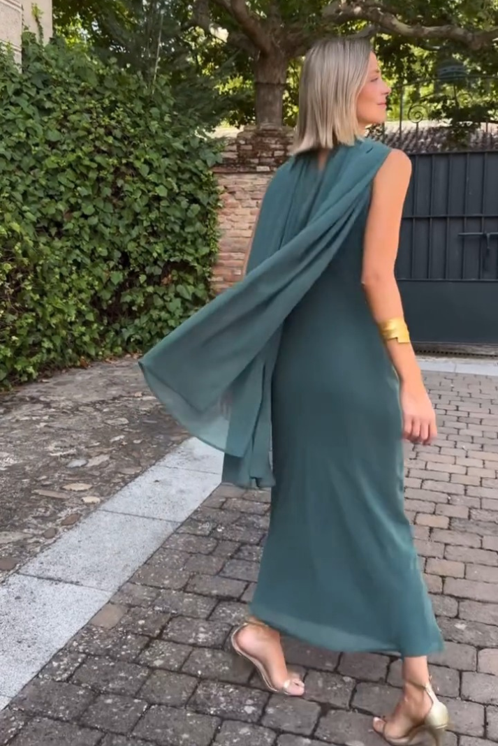 ANGELA - VESTIDO CON CAPITA MULTIPOSICIÓN