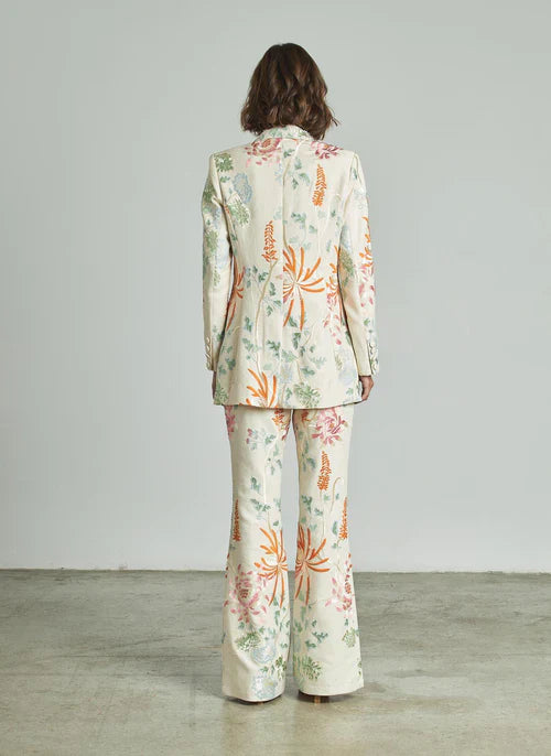 ESTHER - CONJUNTO BORDADO DE BLAZER Y PANTALÓN