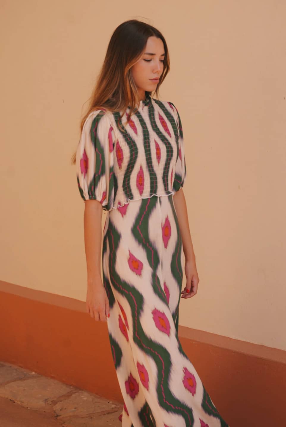 ELEONORA - VESTIDO CON MANGA ABULLONADA