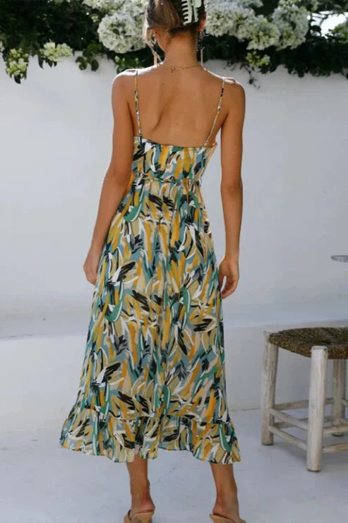 FRIDA - VESTIDO ESTAMPADO CON TIRANTES