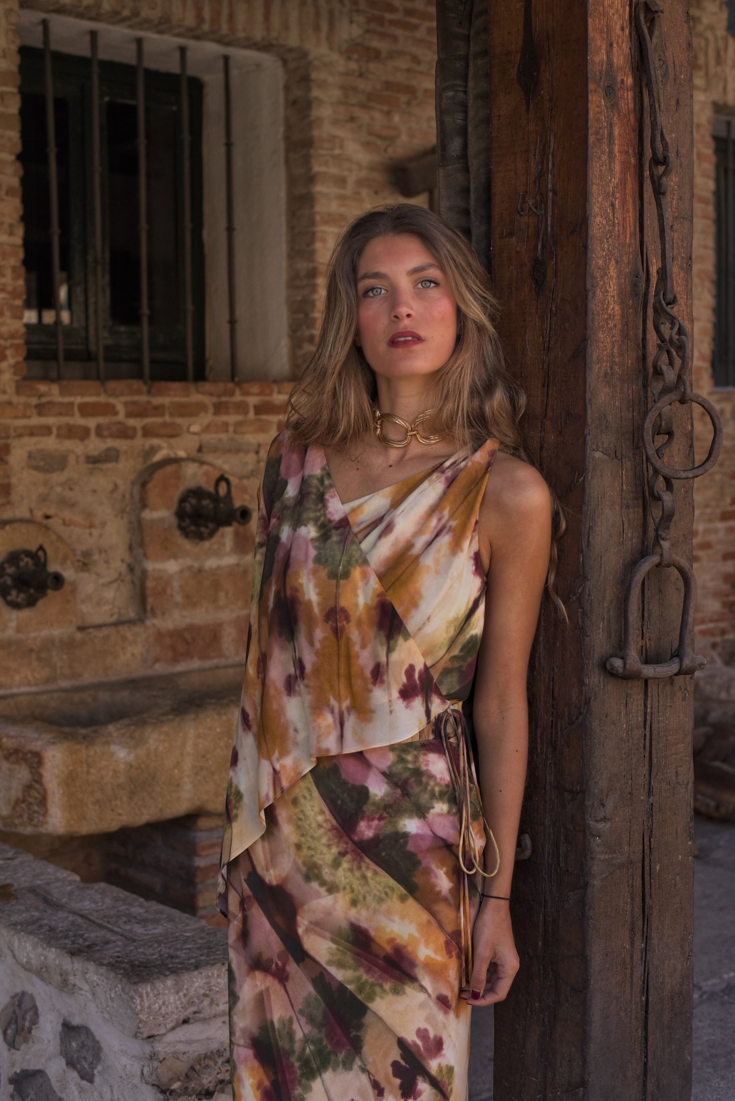 DEYANIRA - VESTIDO LARGO CON ESTAMPADO