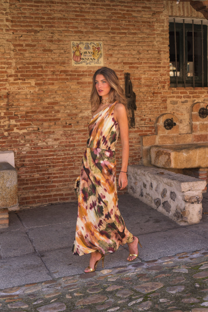 DEYANIRA - VESTIDO LARGO CON ESTAMPADO