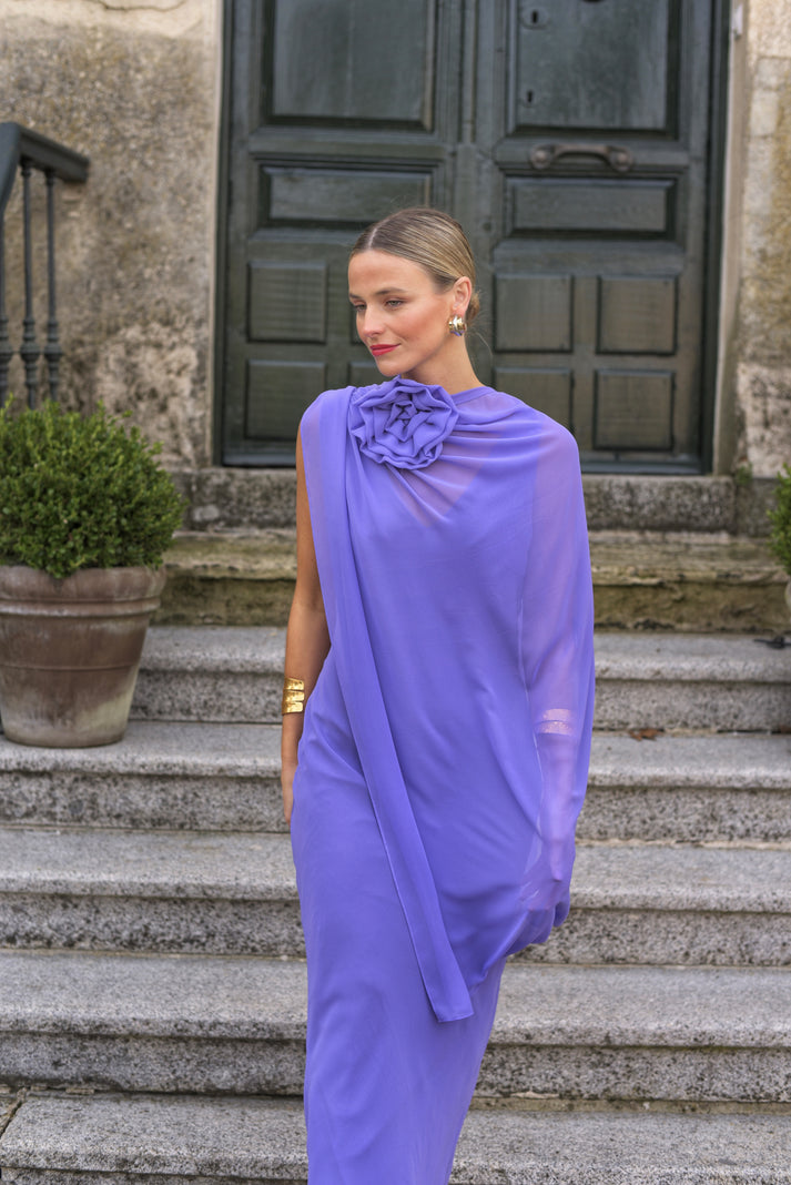 ANGELA - VESTIDO CON CAPITA MULTIPOSICIÓN