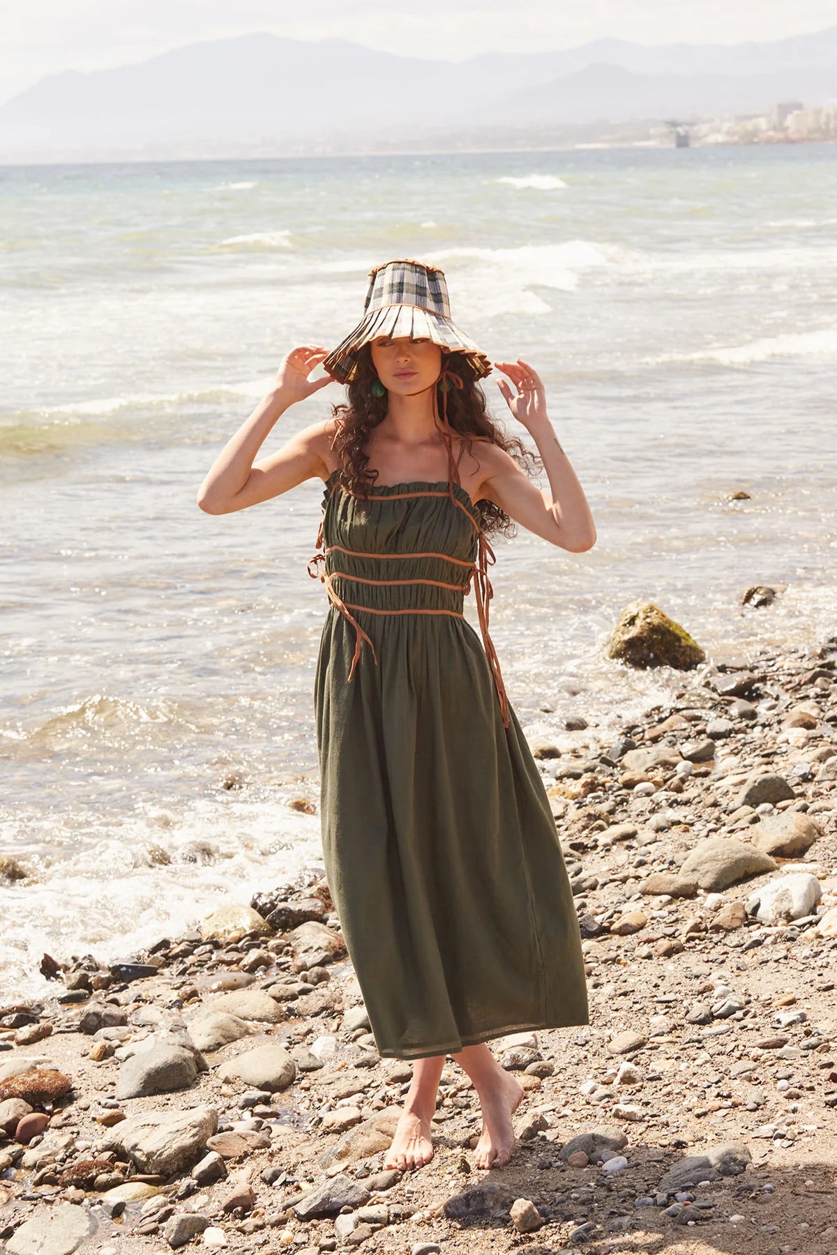 EDUBIGES - VESTIDO LARGO CON LAZOS AJUSTABLES
