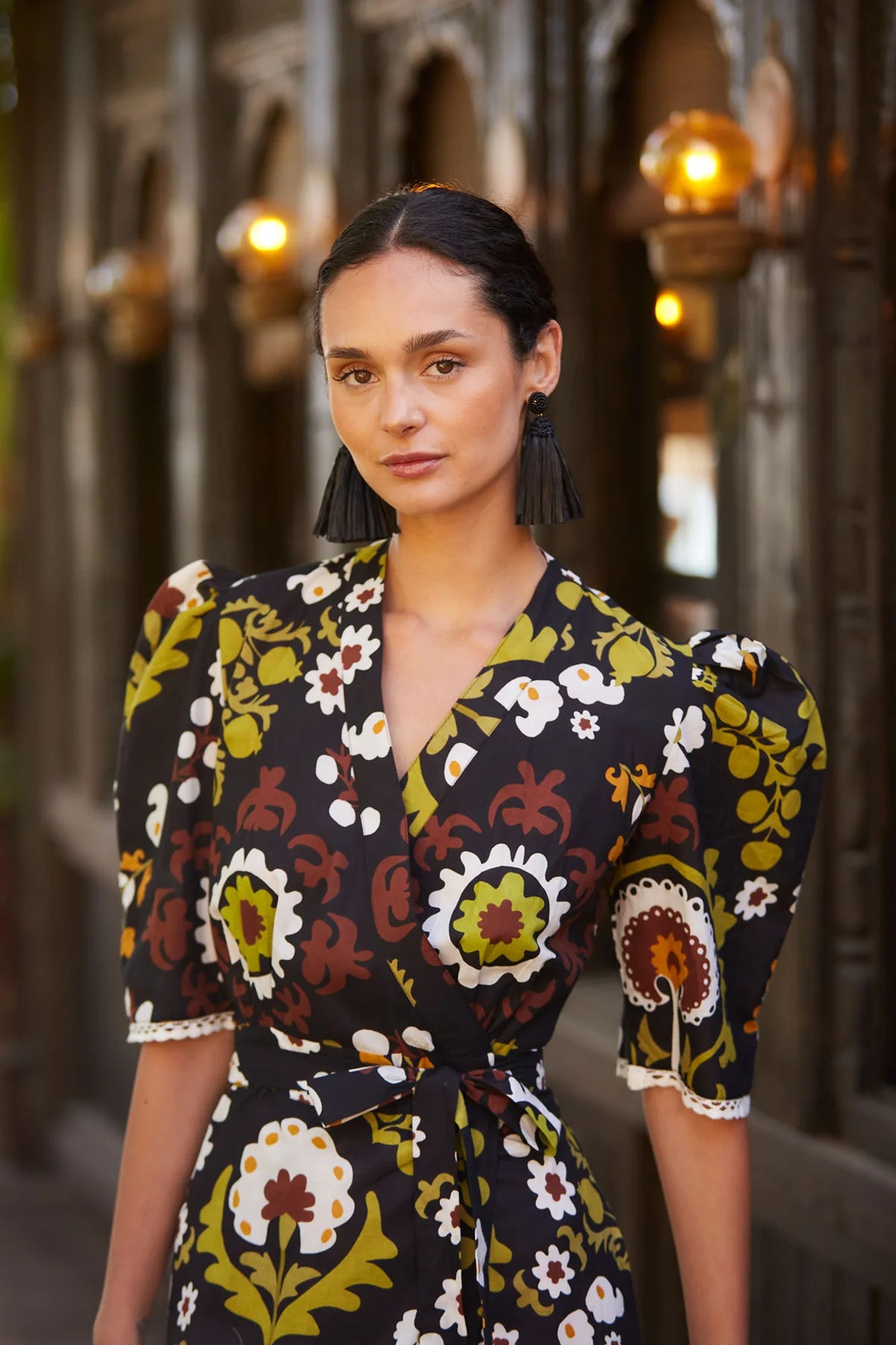 GEMA - VESTIDO MIDI DE ESTAMPADO FLORAL