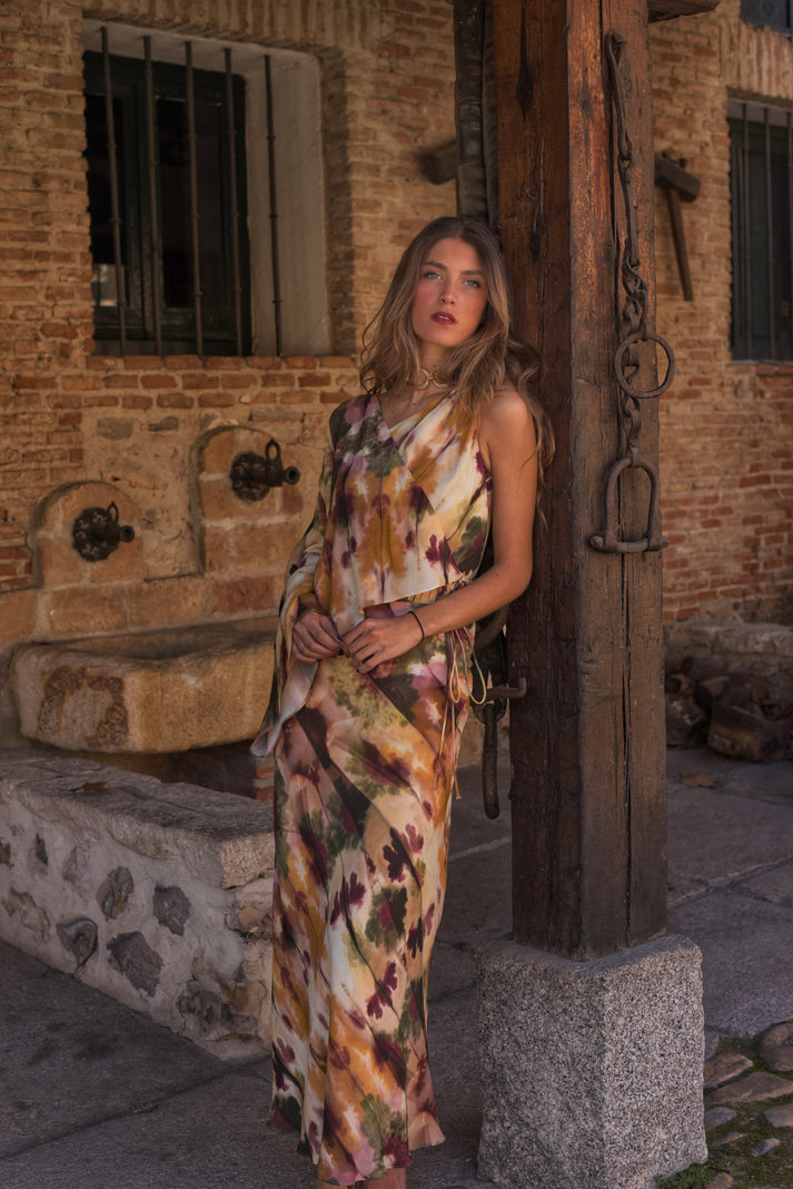 DEYANIRA - VESTIDO LARGO CON ESTAMPADO