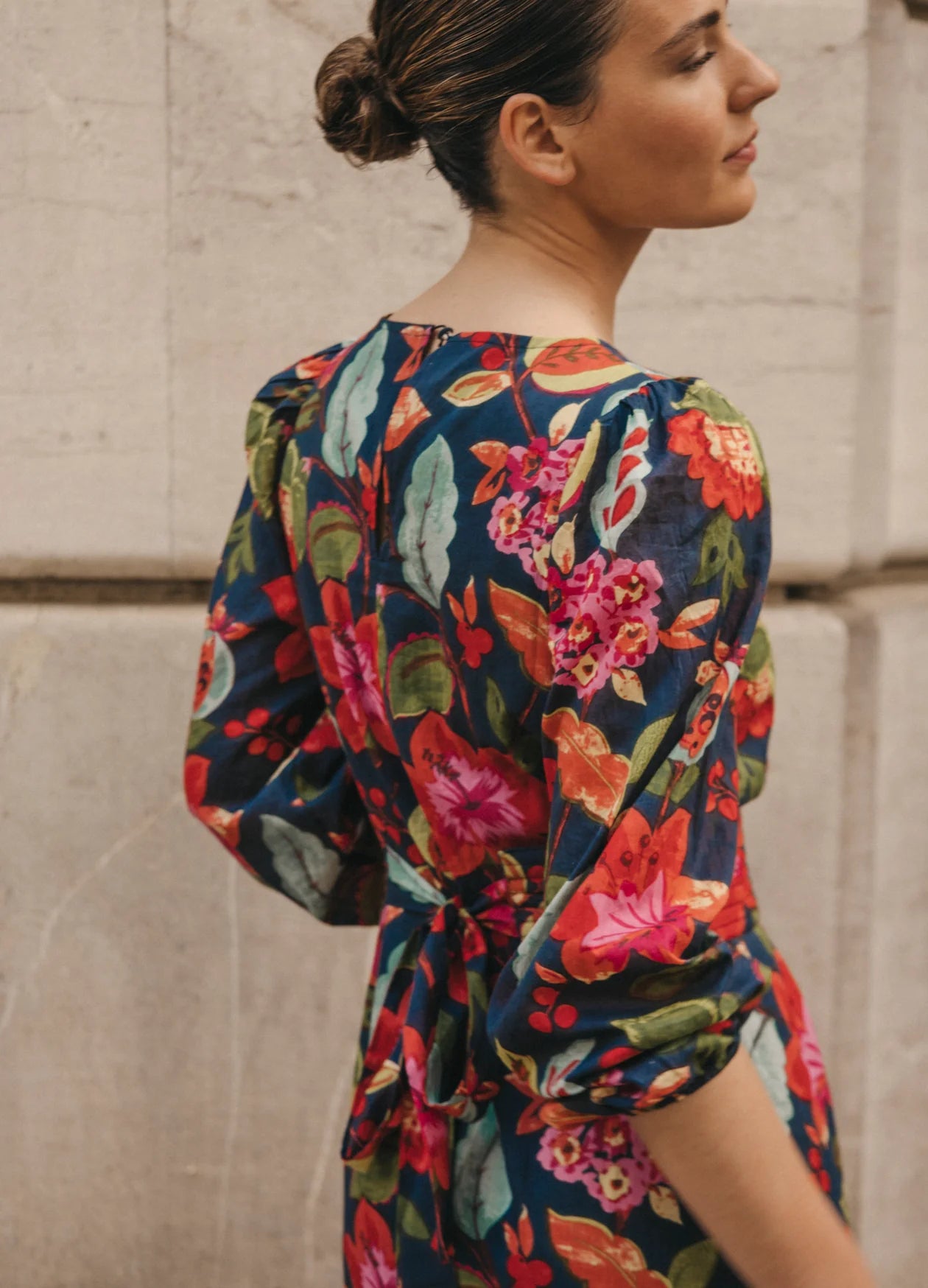 OLGA - VESTIDO MIDI ESTAMPADO