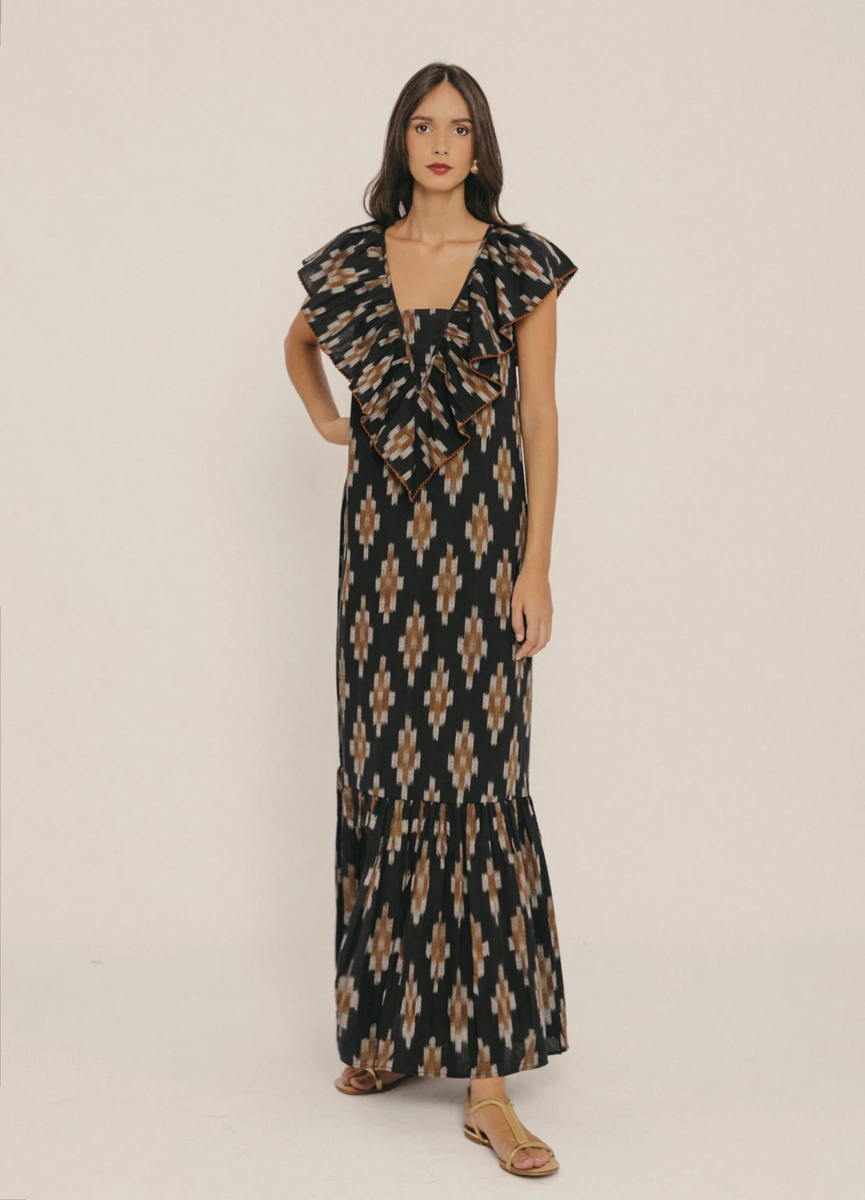 DAMARIS - VESTIDO MIDI CON ESTAMPADO