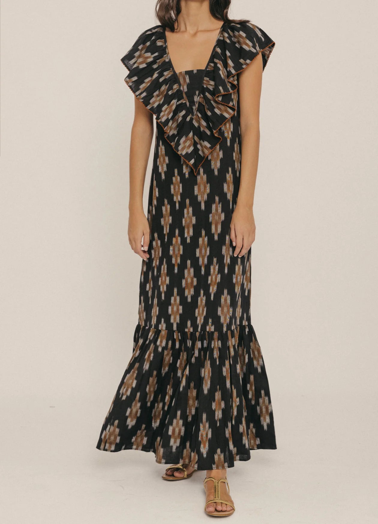 DAMARIS - VESTIDO MIDI CON ESTAMPADO