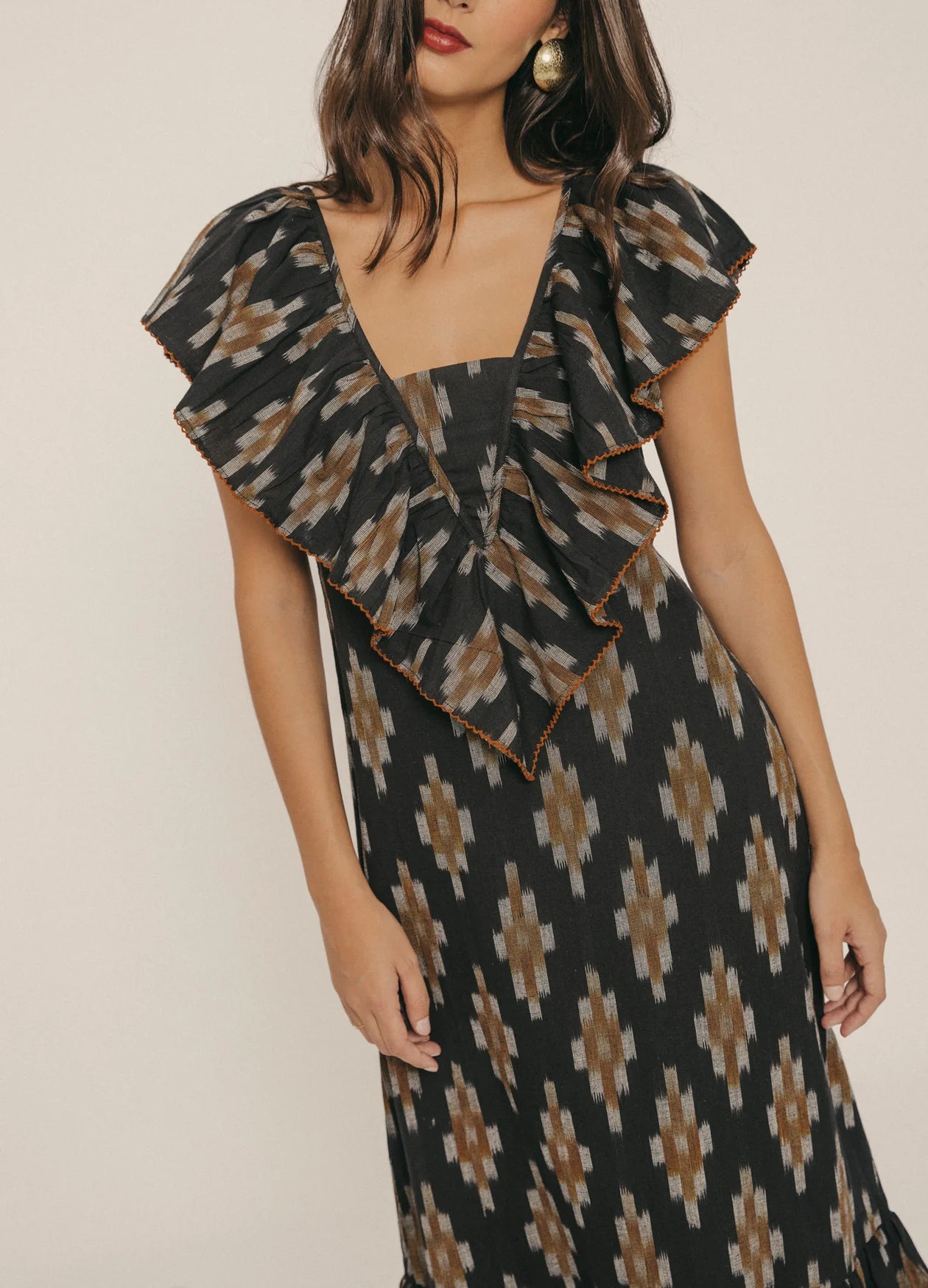 DAMARIS - VESTIDO MIDI CON ESTAMPADO