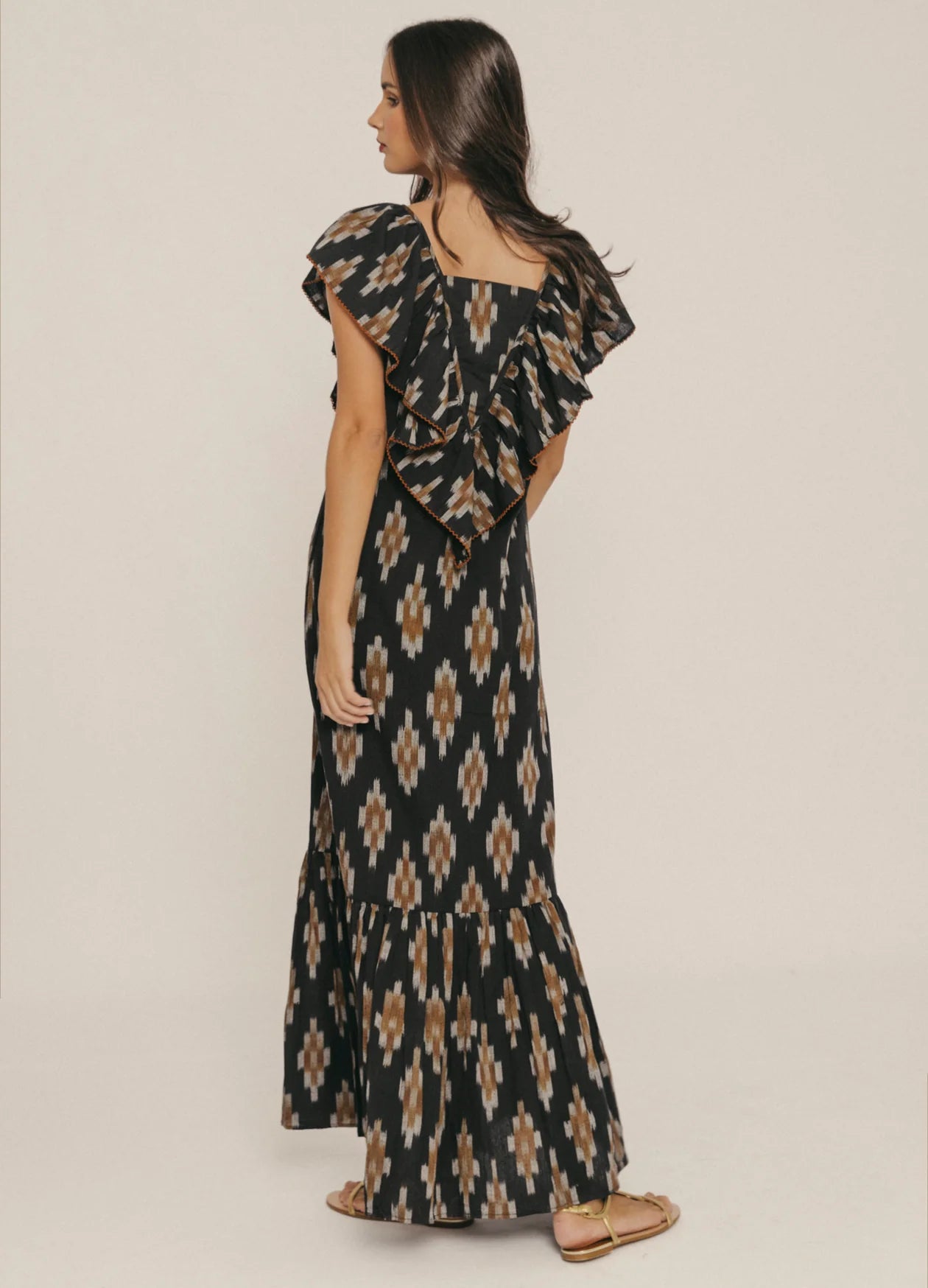 DAMARIS - VESTIDO MIDI CON ESTAMPADO