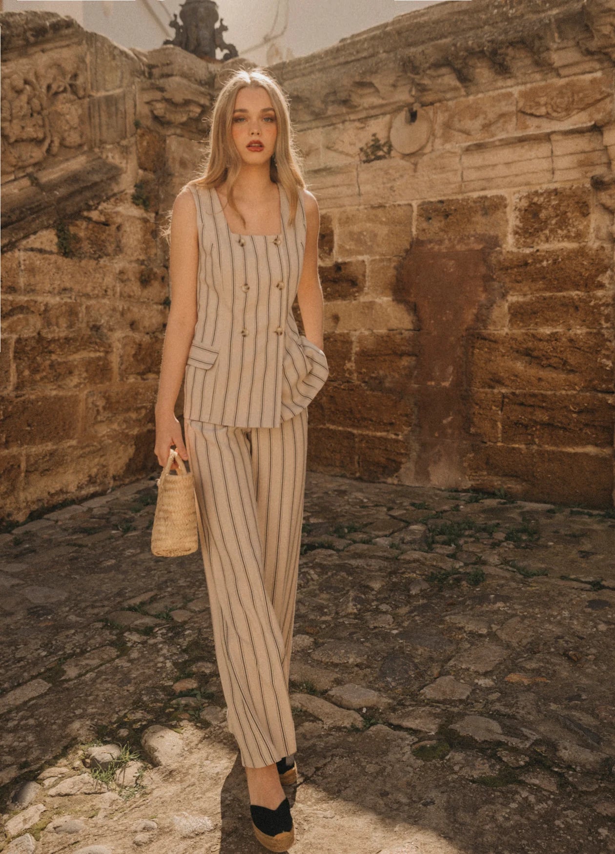 BRAULIA - CONJUNTO TOP Y PANTALÓN