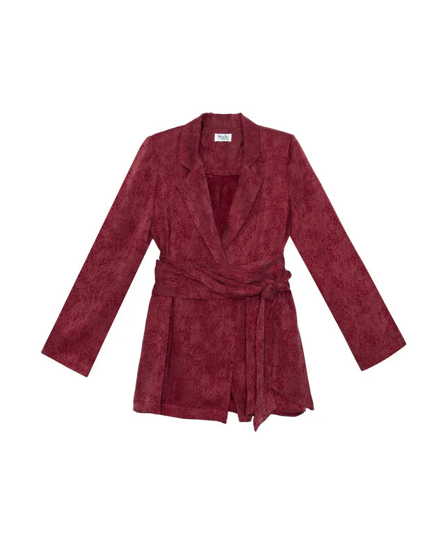 MODESTA - CONJUNTO DE BLAZER Y PANTALÓN EN JACQUARD