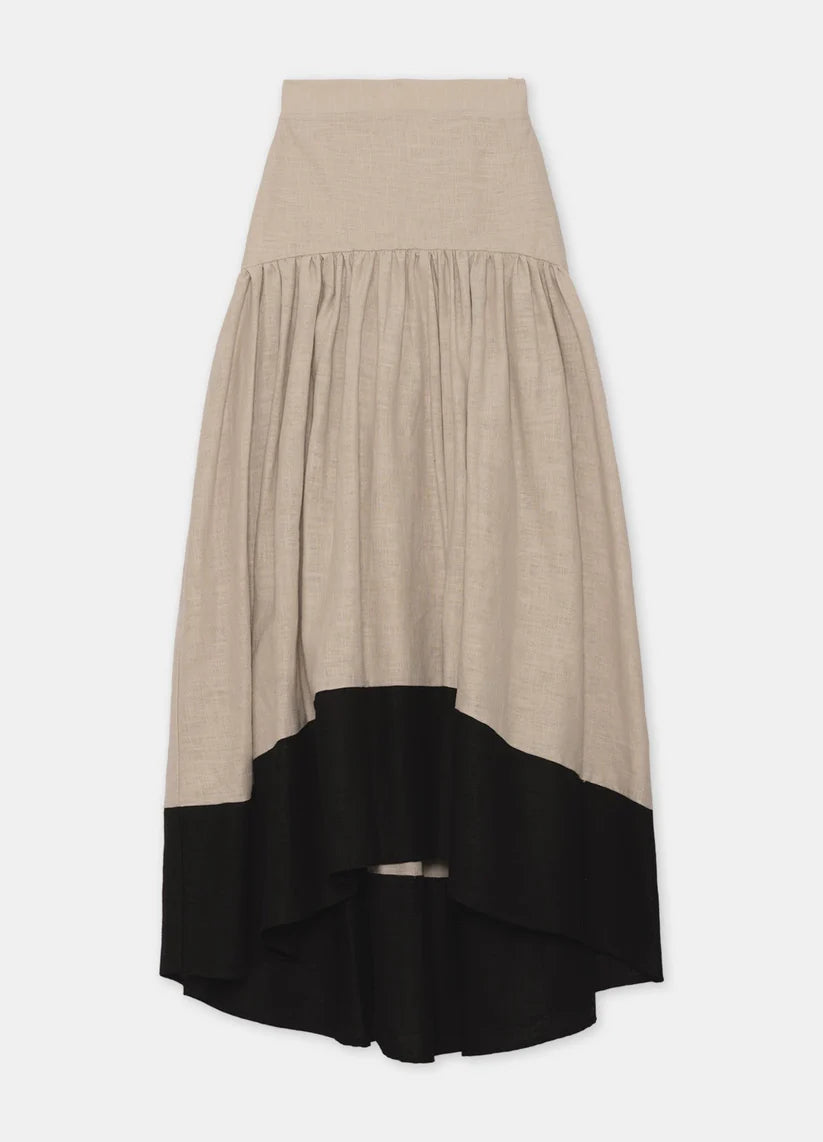 SAMARA - CONJUNTO DE TOP Y FALDA LARGA BICOLOR