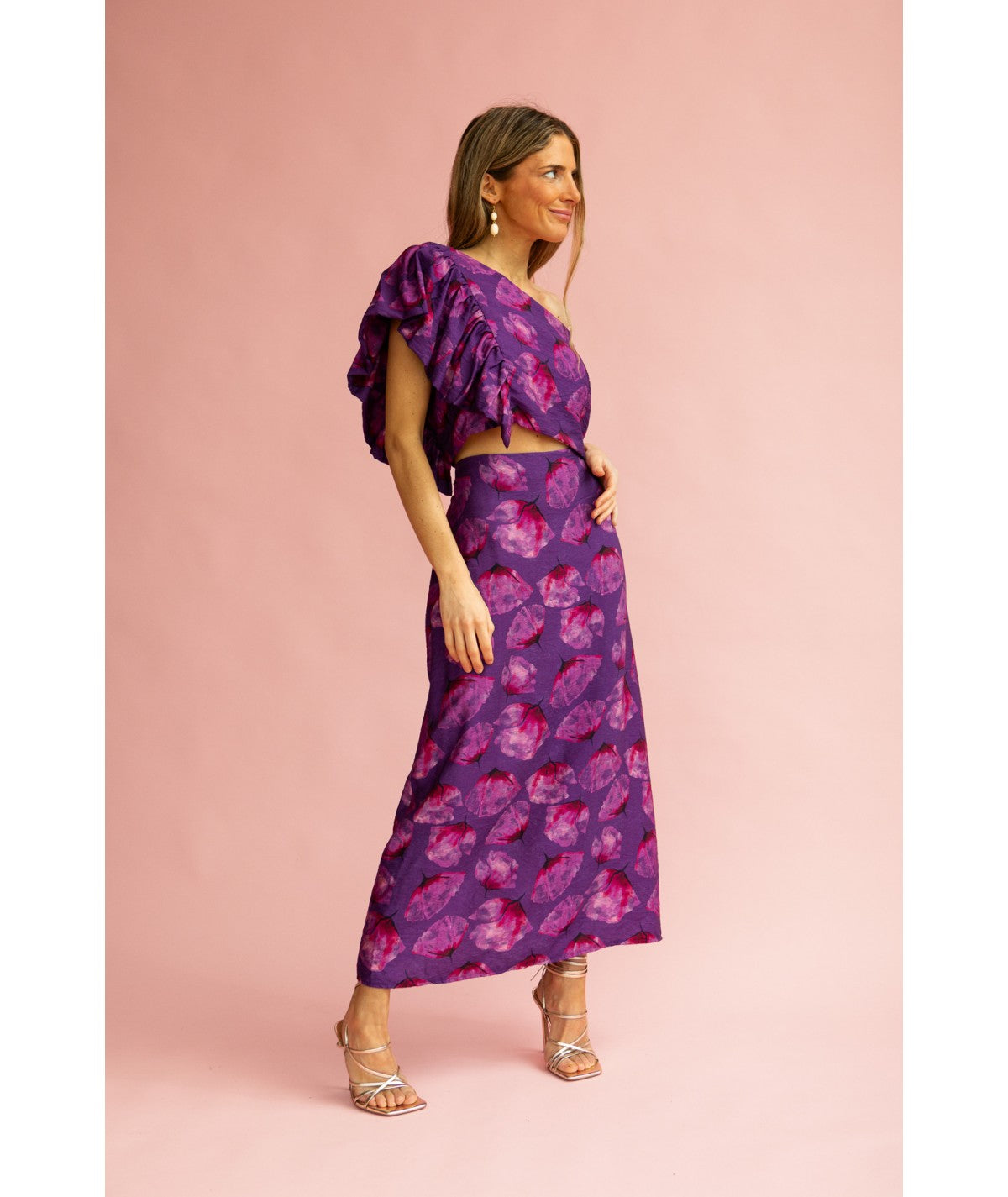 CARLINA - CONJUNTO ASIMÉTRICO CON ESTAMPADO FLORAL