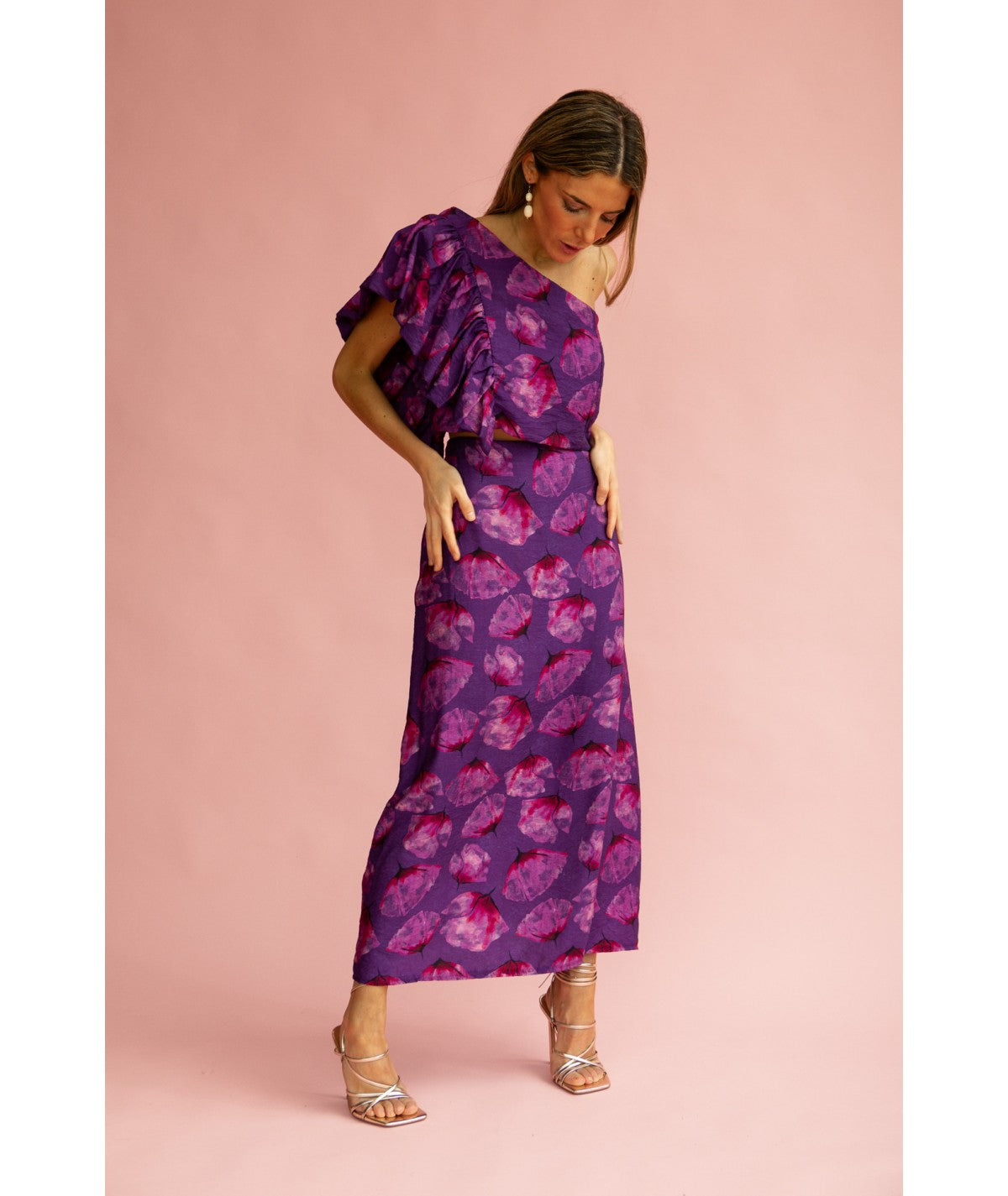 CARLINA - CONJUNTO ASIMÉTRICO CON ESTAMPADO FLORAL