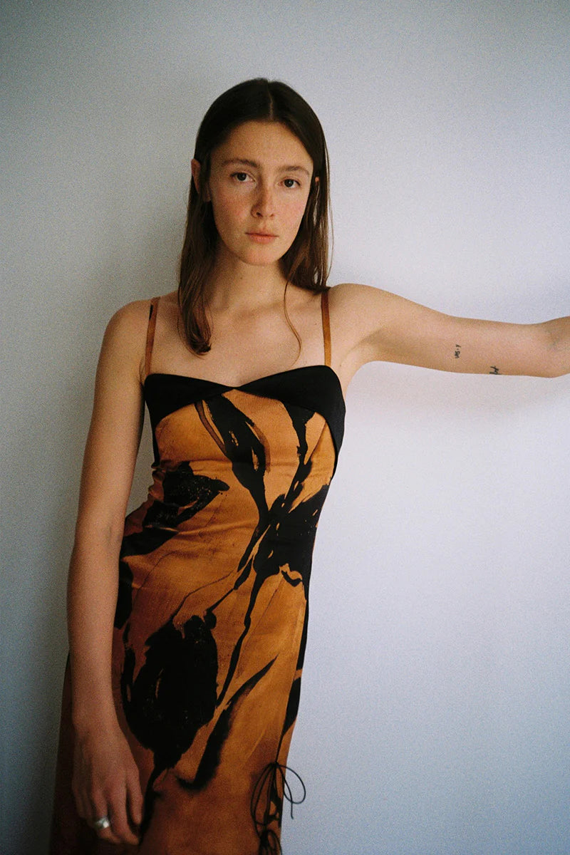 MAGDA - VESTIDO MIDI CON ESTAMPADO