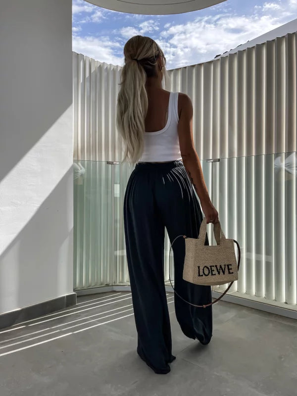 LINA - PANTALÓN HOLGADO DE VISCOSA