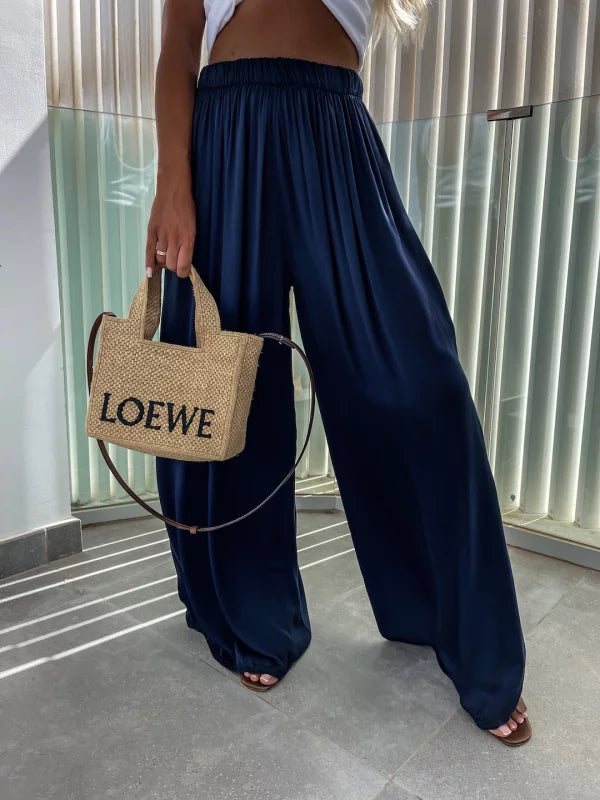 LINA - PANTALÓN HOLGADO DE VISCOSA