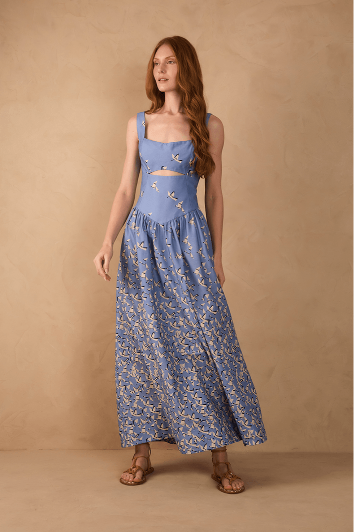MILLERA - VESTIDO CON ABERTURA CENTRAL