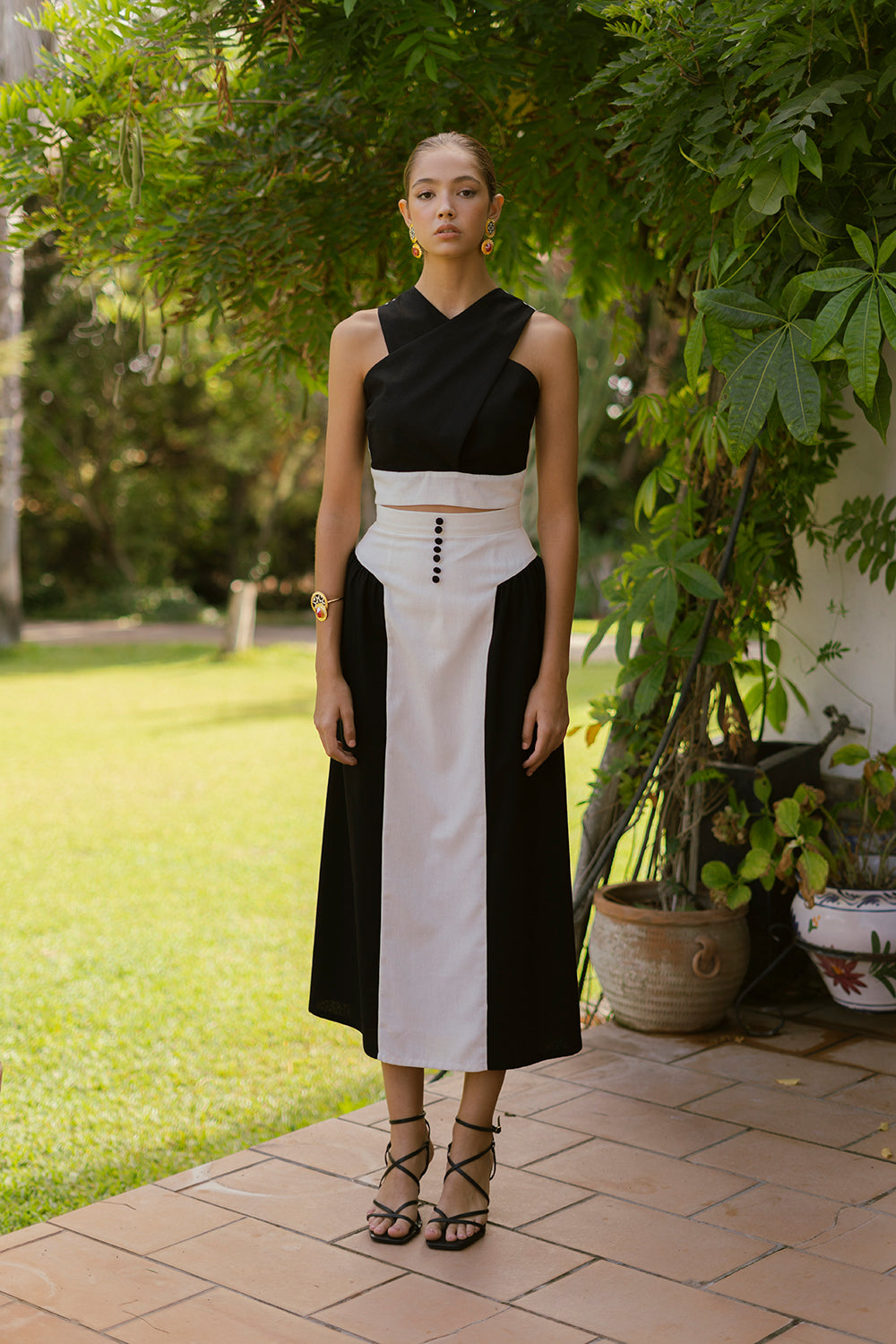 LYDIA - CONJUNTO TOP Y FALDA
