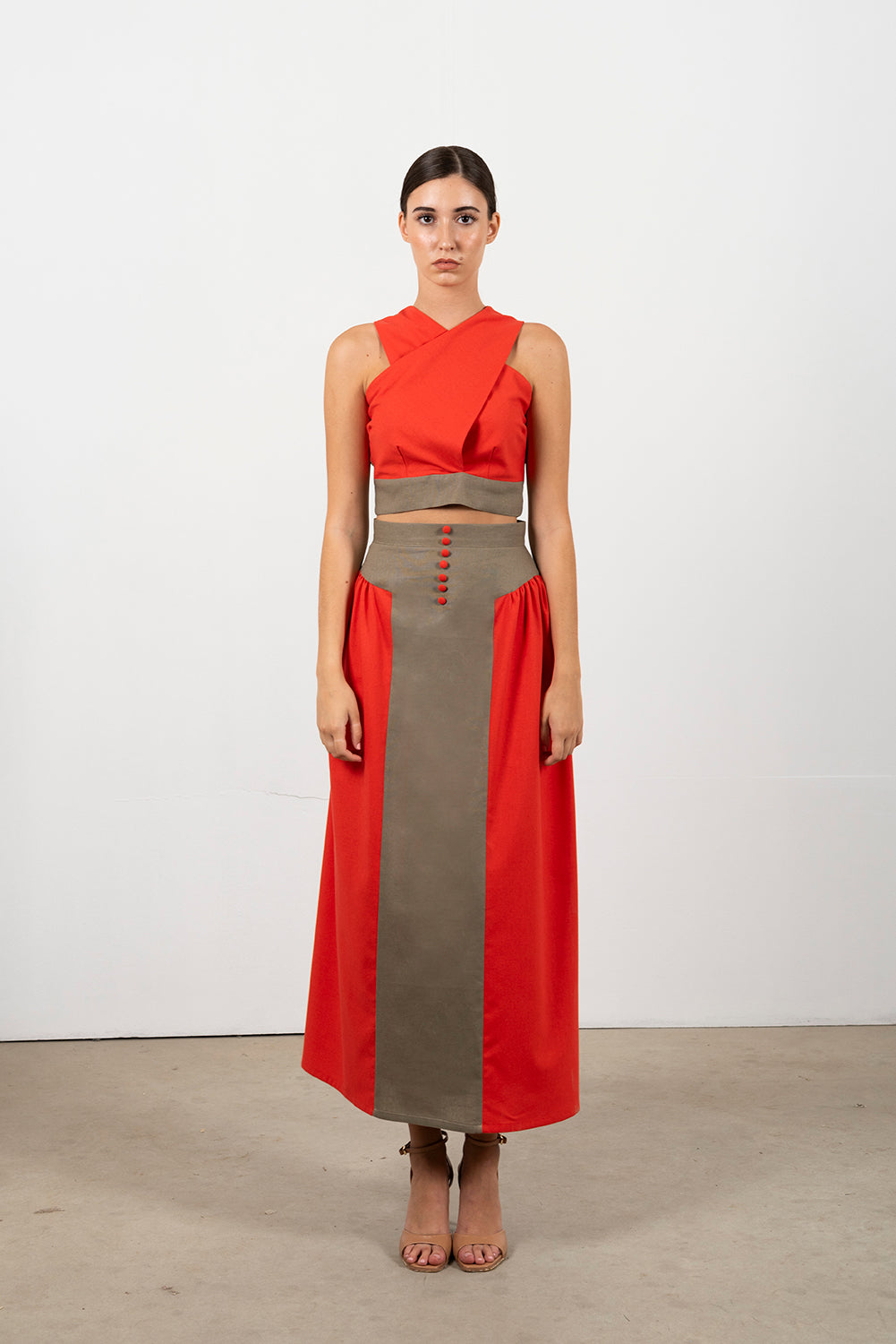 LYDIA - CONJUNTO TOP Y FALDA