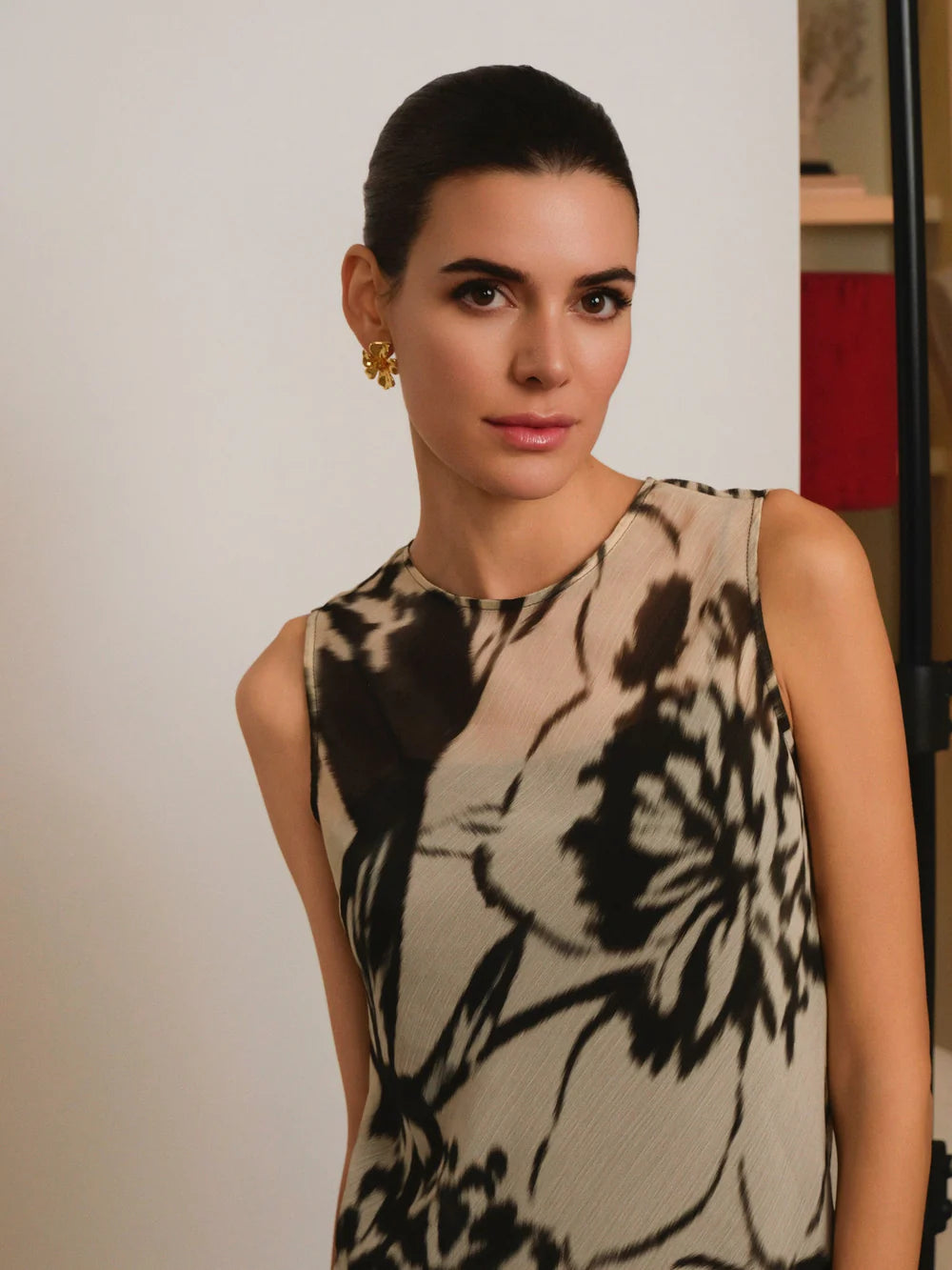 ALEXIA - VESTIDO SIN MANGAS ESTAMPADO