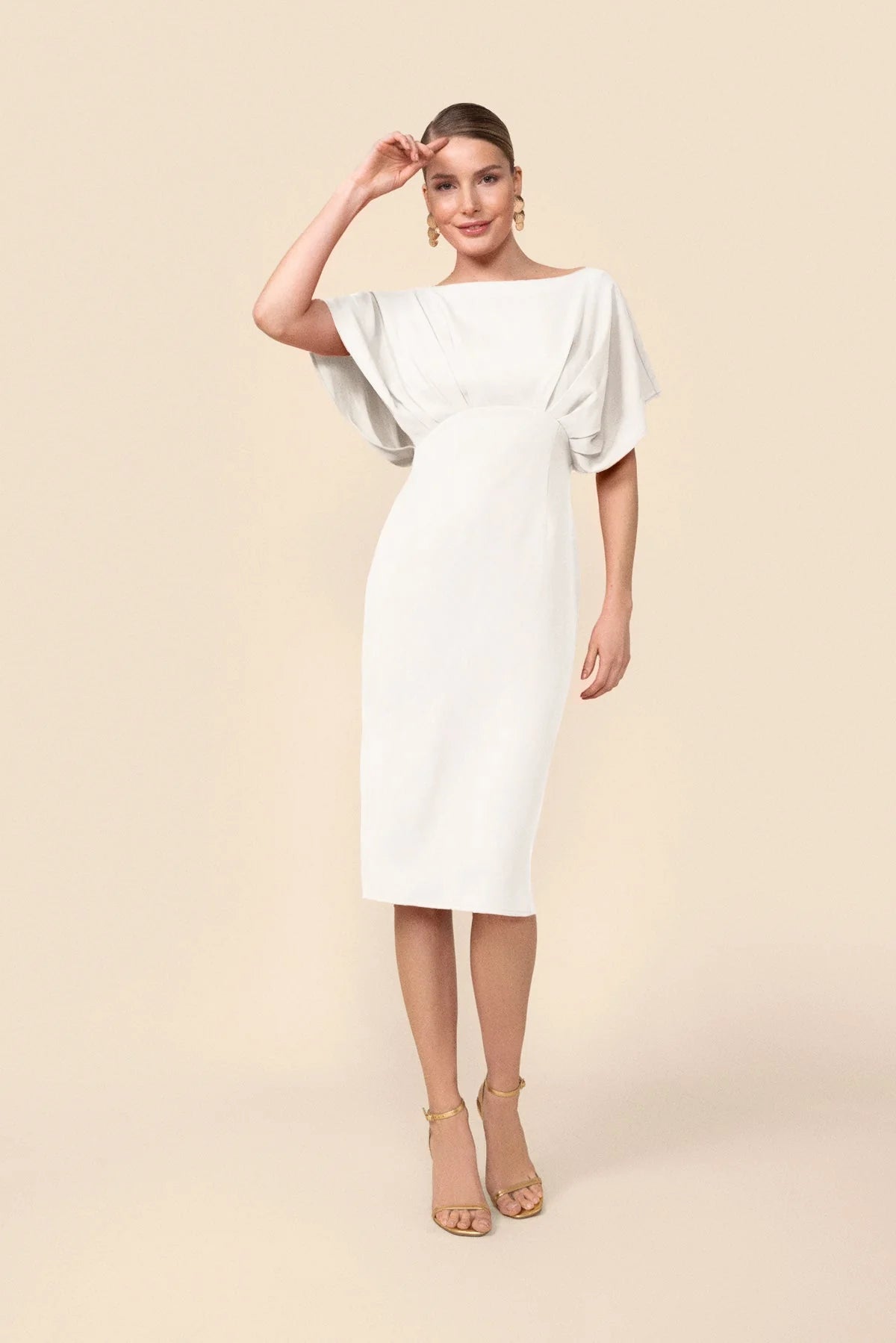 CAROL - VESTIDO MIDI CON MANGAS