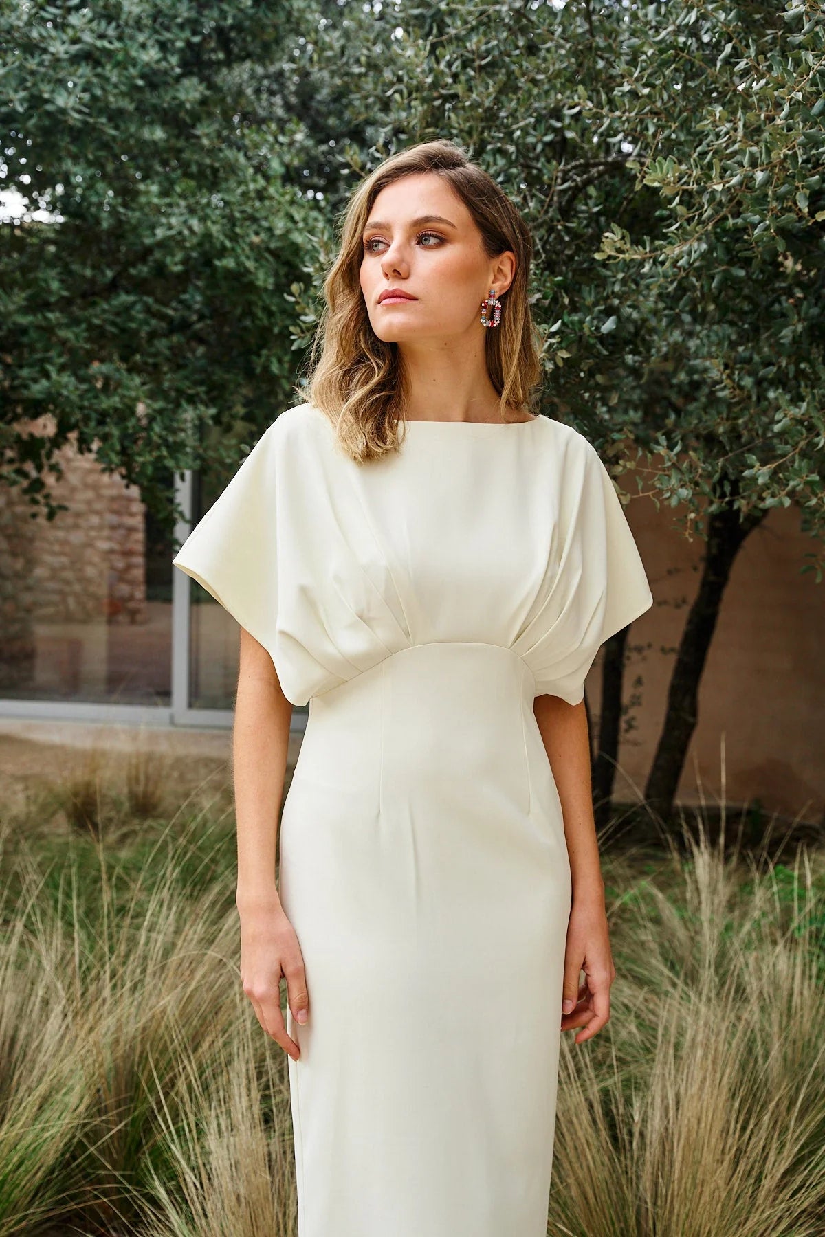 CAROL - VESTIDO MIDI CON MANGAS