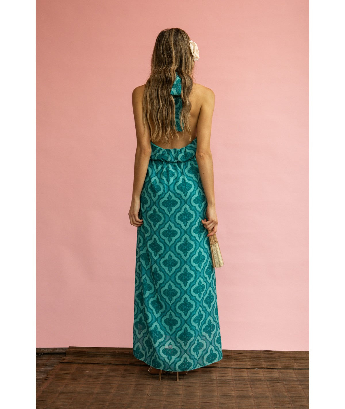 CALIXTA - VESTIDO HALTER ESTAMPADO