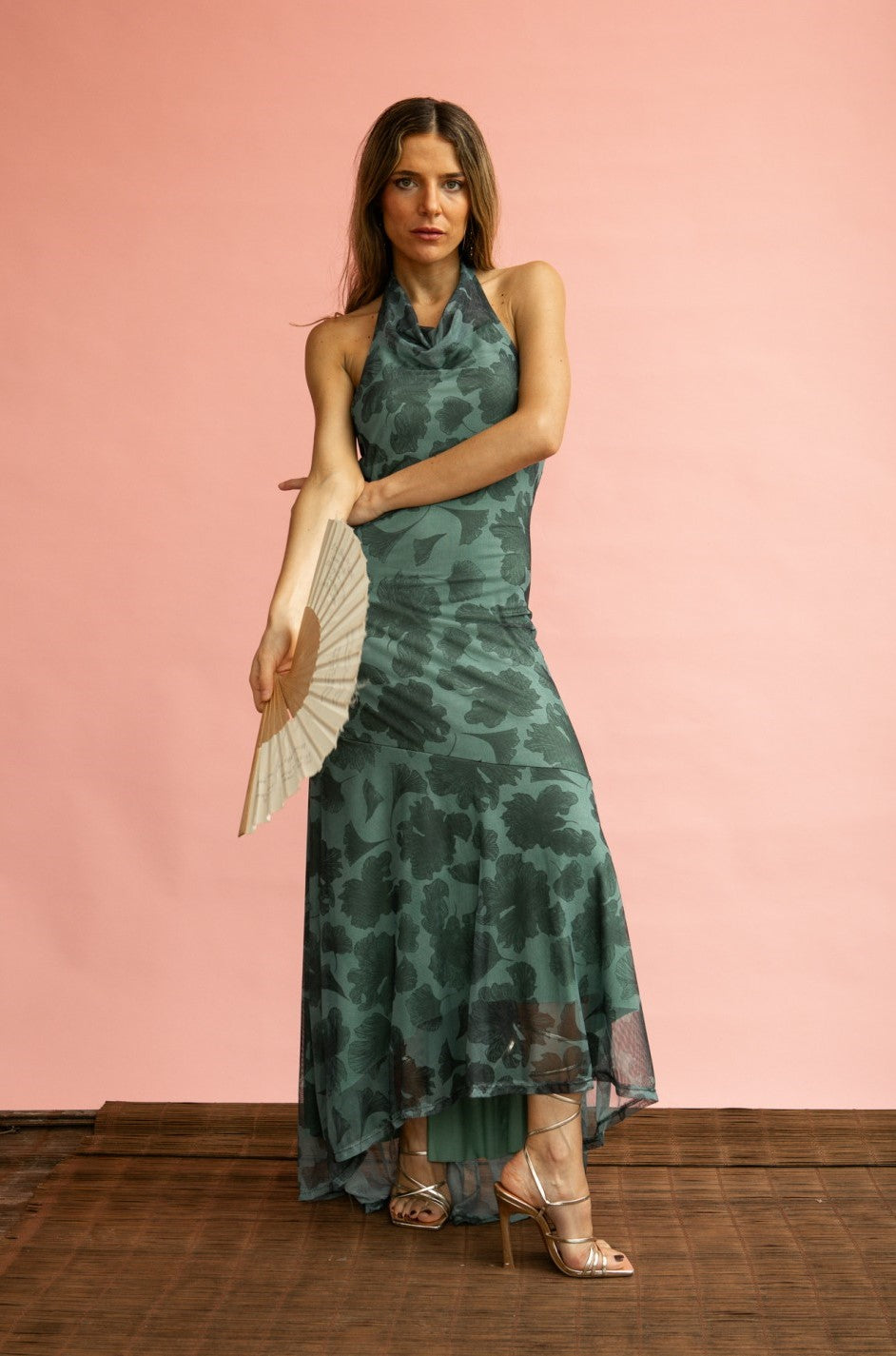 MARILU - VESTIDO HALTER ESTAMPADO