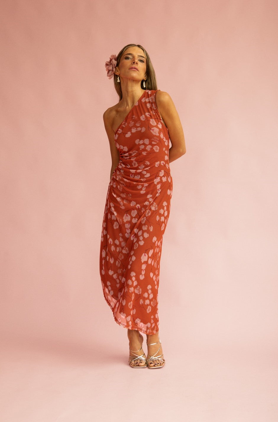 AMARANTA - VESTIDO ASIMÉTRICO ESTAMPADO