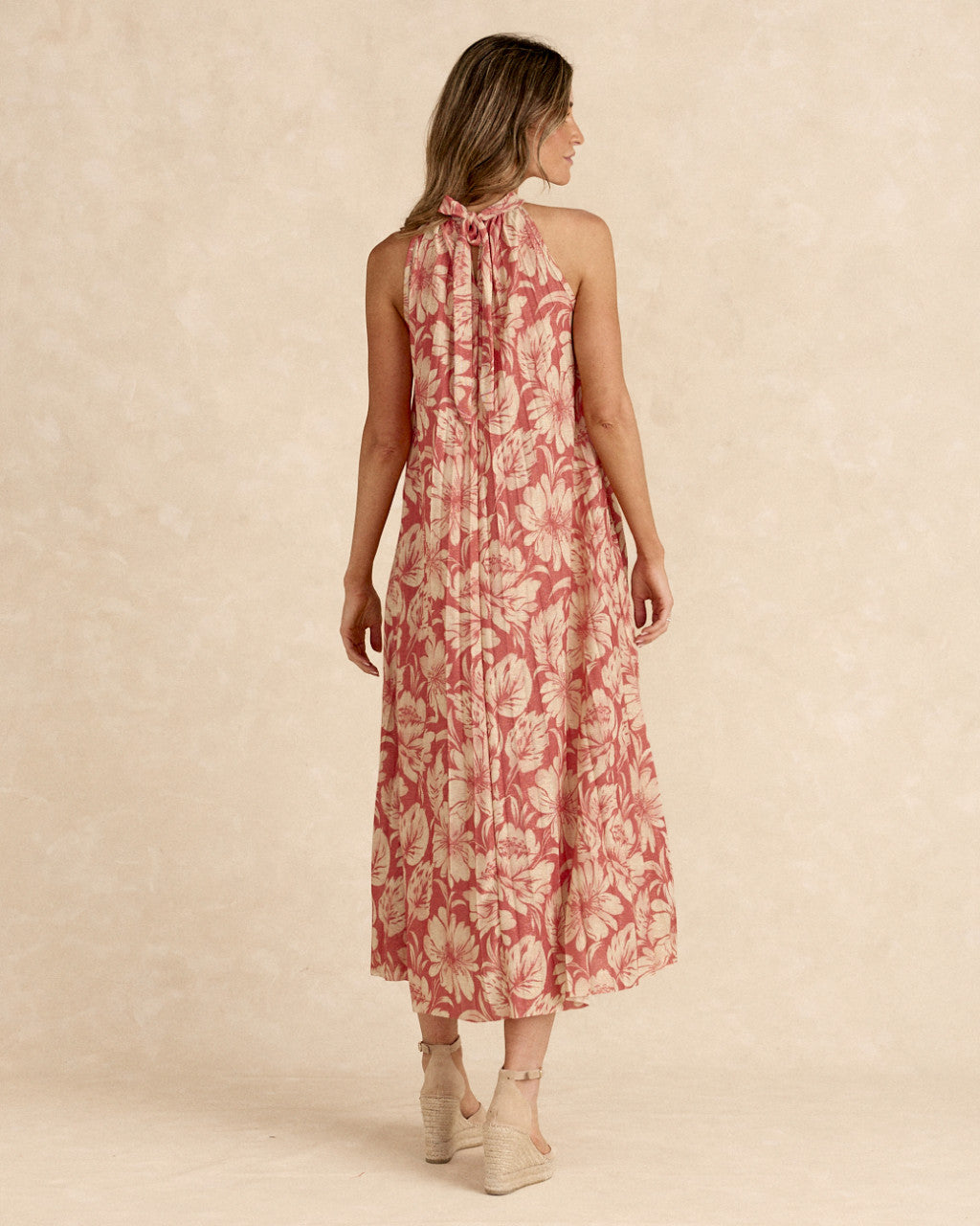 JESUSA - VESTIDO HALTER DE FLORES