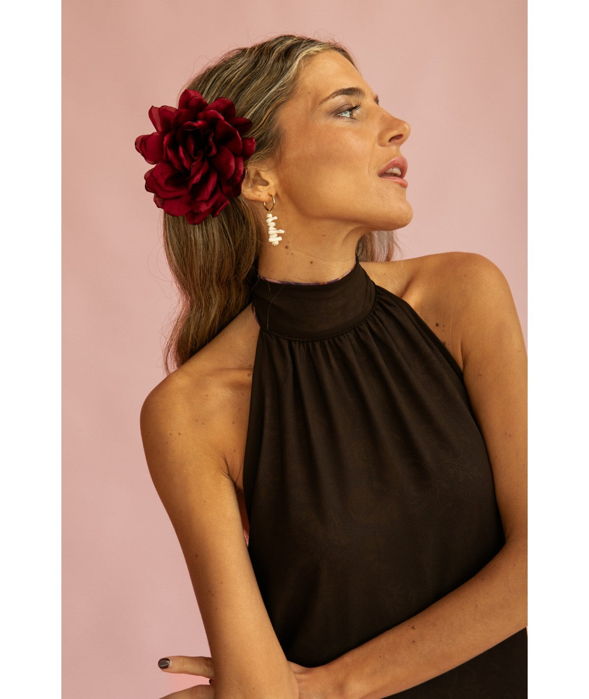 MARIAVI - VESTIDO REVERSIBLE CON LAZO AL CUELLO