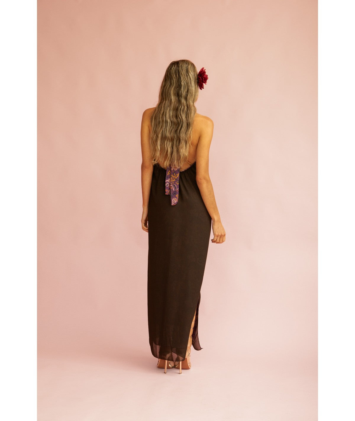 MARIAVI - VESTIDO REVERSIBLE CON LAZO AL CUELLO