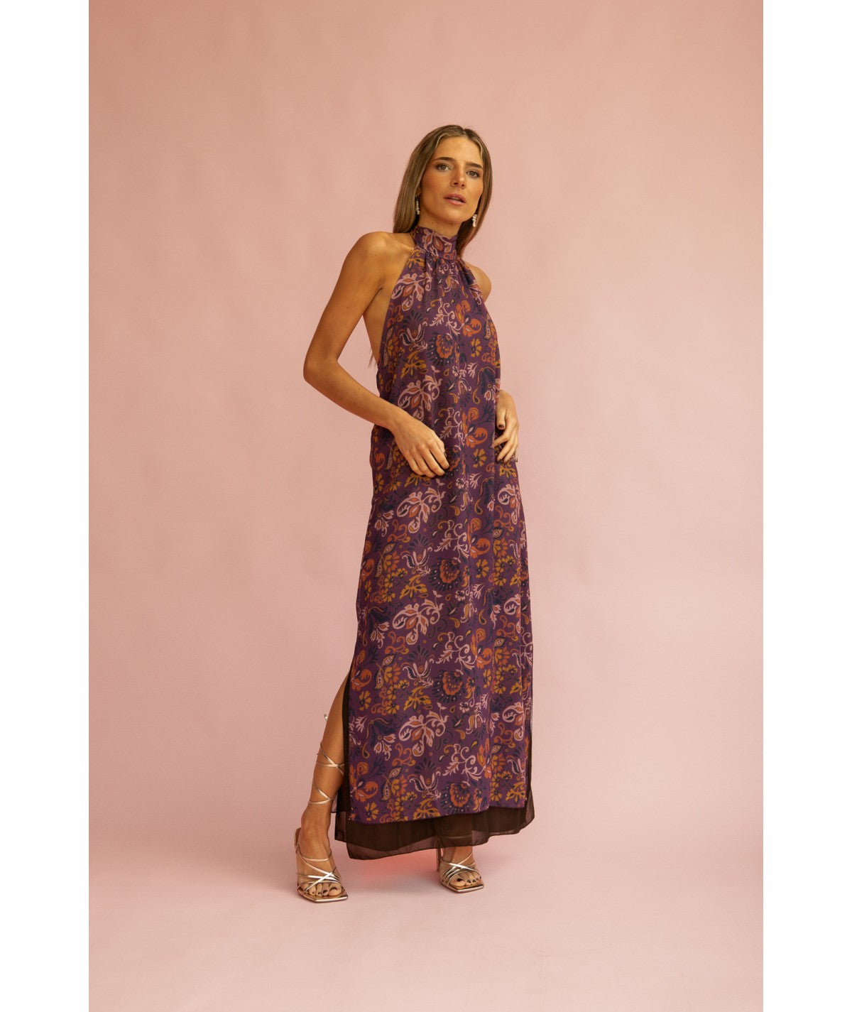 MARIAVI - VESTIDO REVERSIBLE CON LAZO AL CUELLO