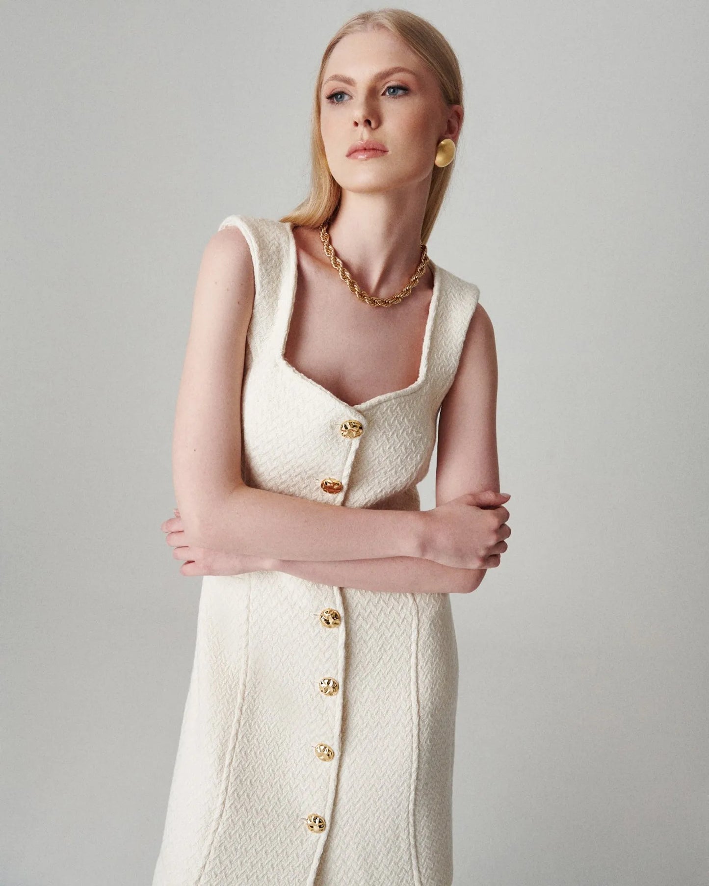NICOLETTA - VESTIDO DE LANA ELEGANTE