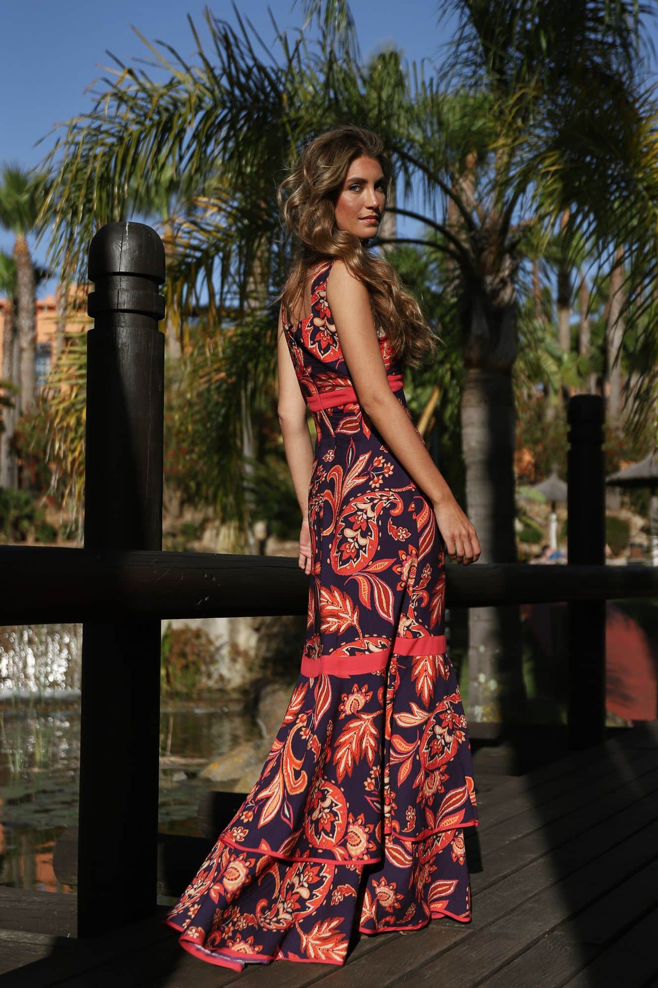 GUILLERMINA - VESTIDO ESTAMPADO CON VOLANTES