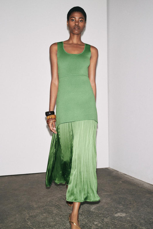 CARINA - VESTIDO CON CUELLO REDONDO