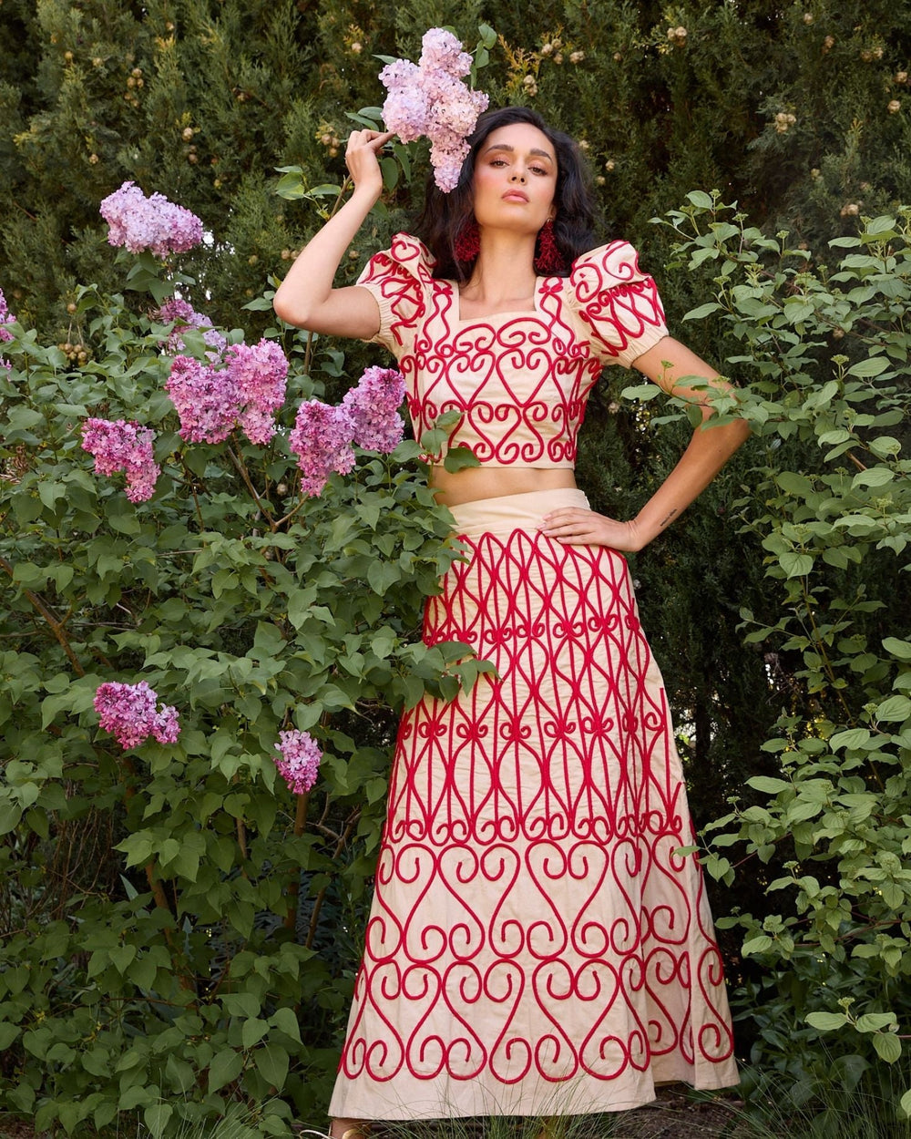LUTECIA - CONJUNTO DE TOP Y FALDA