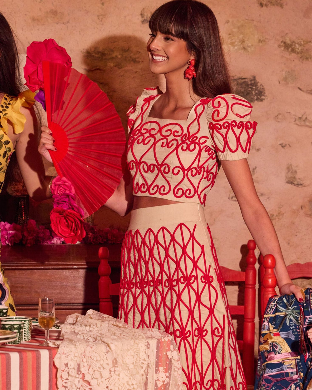 LUTECIA - CONJUNTO DE TOP Y FALDA