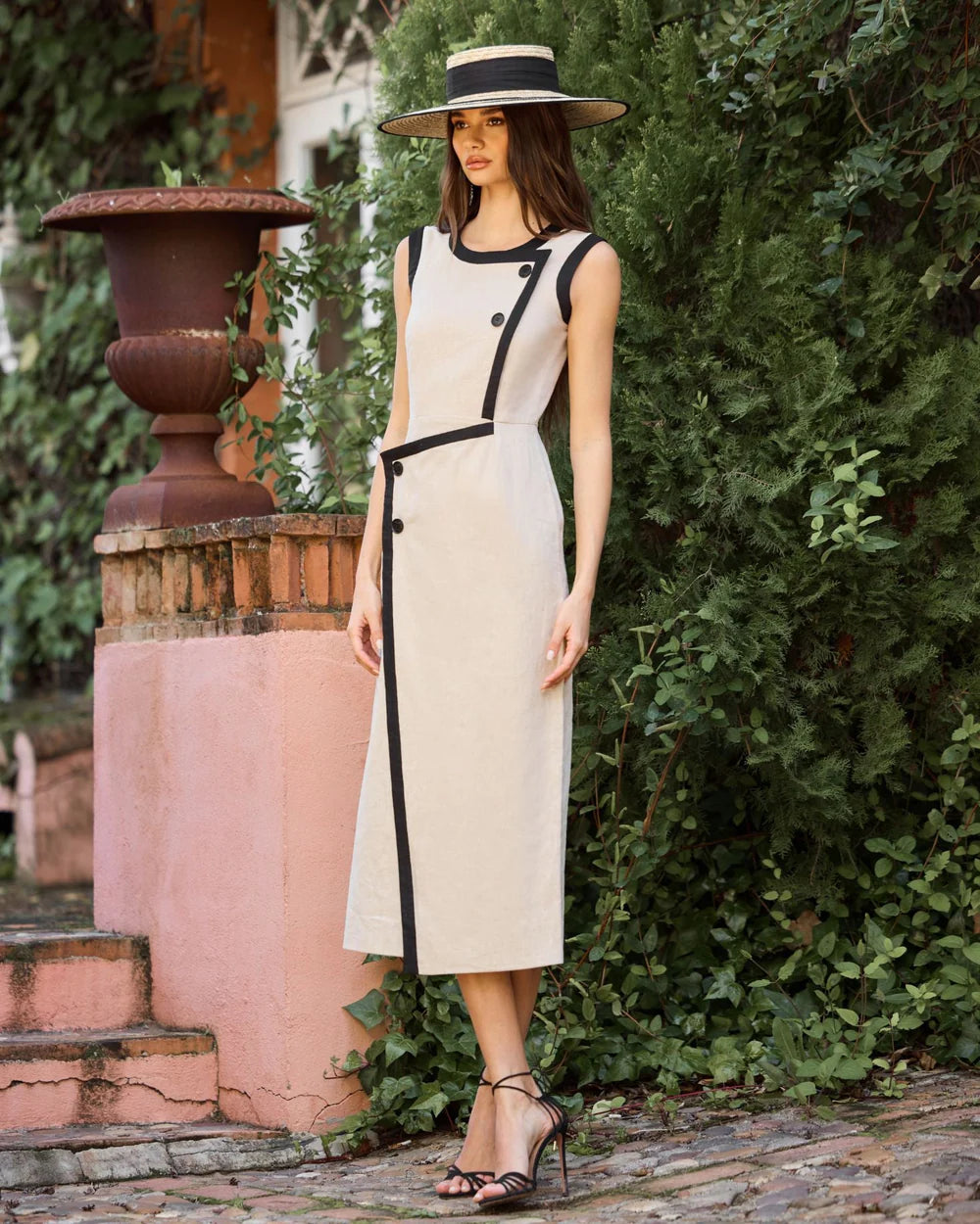 MACA - VESTIDO MIDI SIN MANGAS