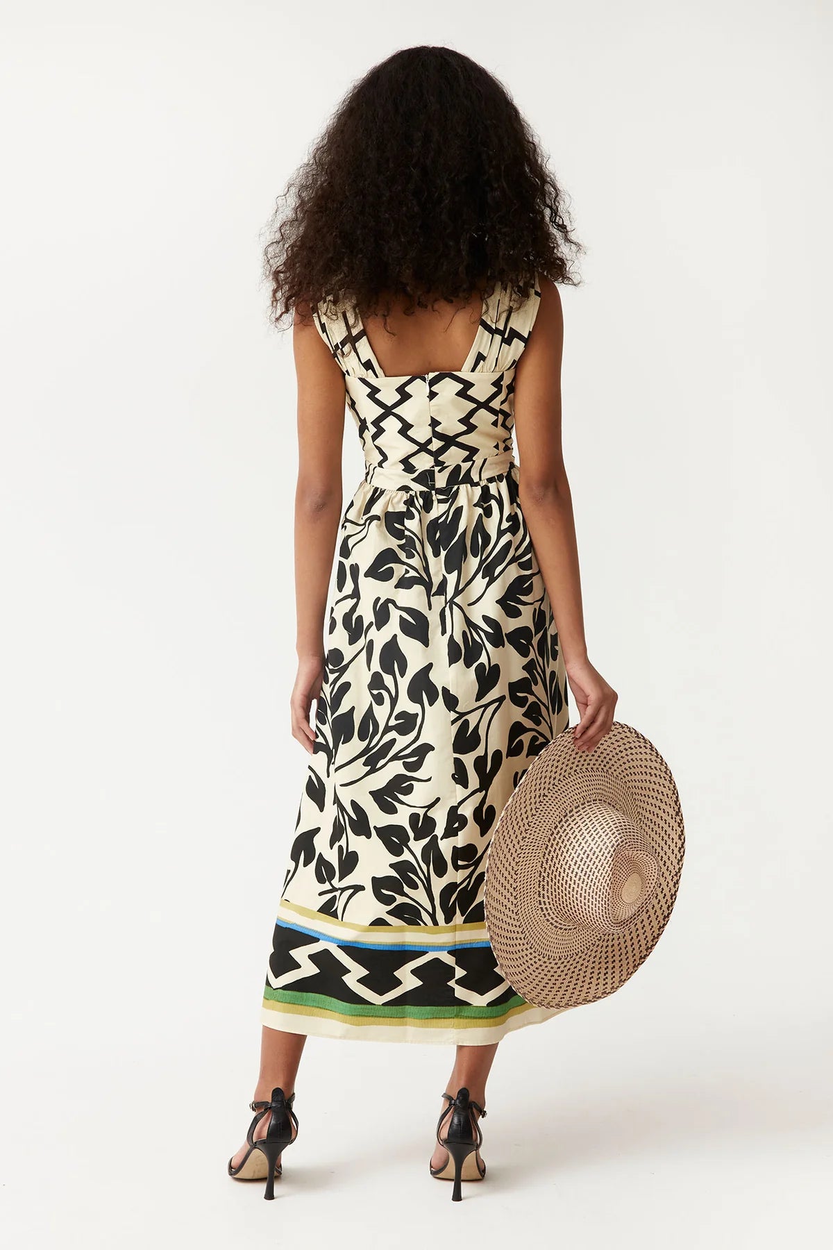 JACOBA - VESTIDO CRUZADO ESTAMPADO MIDI