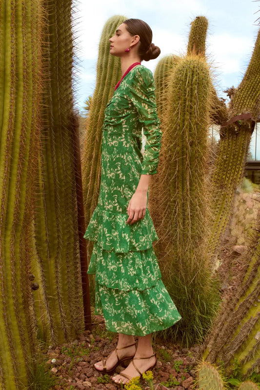LINDA - VESTIDO MIDI ESTAMPADO